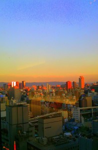阪急オフィスタワー展望からの眺め